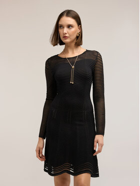 Motivi Motivi Vestito da giorno 7628W001542N033 Nero Flared Fit