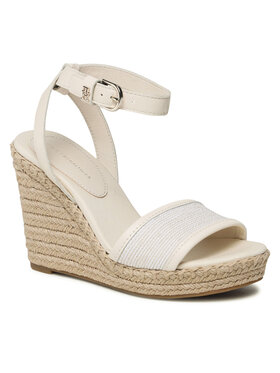 Tommy Hilfiger Espadrile Th Woven High Wedge FW0FW07344 Bež