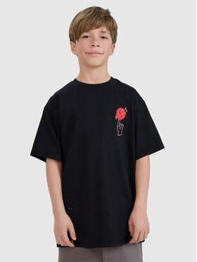 4F 4F T-Shirt 4FJRSS25TTSHM2639-20S Czarny Oversize