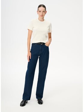 LEBRAND LEBRAND Jeansy Miro Granatowy Straight Leg