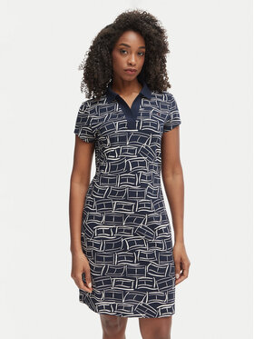 Tommy Hilfiger Tommy Hilfiger Ежедневна рокля 1985 Pique WW0WW49719 Тъмносин Regular Fit