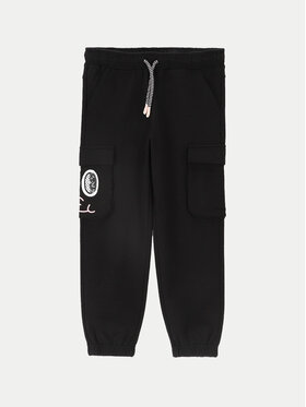Coccodrillo Coccodrillo Παντελόνι φόρμας ZC4120102CGK Μαύρο Regular Fit