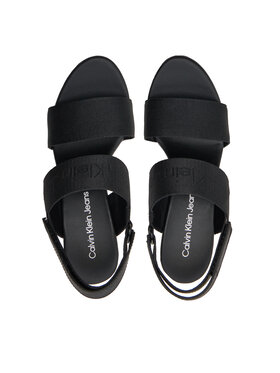 Calvin Klein Jeans Sandale Wedge Sandal Webbing In Mr YW0YW01360 Crna