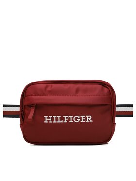Tommy Hilfiger Tommy Hilfiger Saszetka nerka Corporate Hilfiger Bymbag AU0AU01728 Bordowy