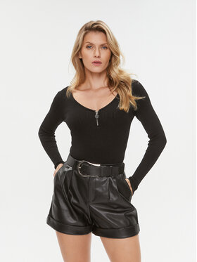 Morgan Morgan Pulover 232-MBANZA Negru Slim Fit