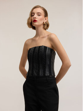 Motivi Motivi Top D772Q000501N033 Nero Slim Fit