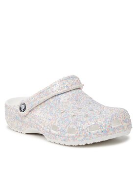 Crocs Crocs Natikače Crocs Classic Glitter Clog 205942 Bijela