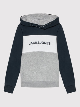 Jack&Jones Junior Jack&Jones Junior Bluza Logo Blocking 12173901 Granatowy Regular Fit