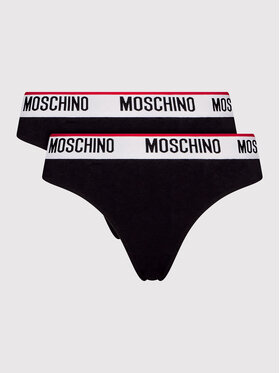 MOSCHINO Underwear & Swim MOSCHINO Underwear & Swim Komplet 2 par fig brazylijskich 4745 9003 Czarny