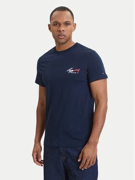 Tommy Jeans Tommy Jeans T-Shirt DM0DM22538 Granatowy Slim Fit