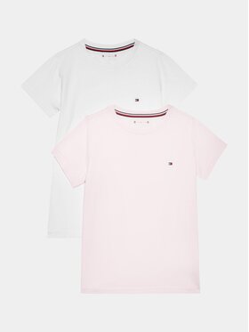 Tommy Hilfiger Tommy Hilfiger Set 2 majice UG0UG00307 Ružičasta Regular Fit