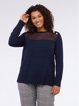 Fiorella Rubino Fiorella Rubino Maglione M017L008265N034 Blu A-Line Fit