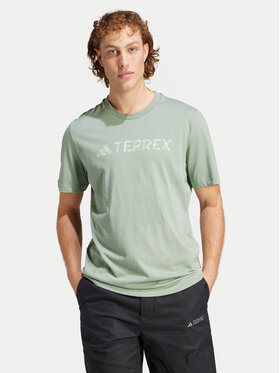 adidas adidas T-Shirt Terrex Classic IN4688 Zielony Regular Fit