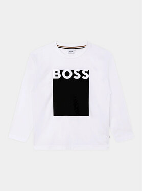 Boss Boss Bluză J25O75 S Alb Loose Fit