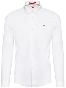 Tommy Jeans Košulja Oxford DM0DM09594 Bijela Slim Fit