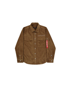 Alpha Industries Alpha Industries Koszula Cord Overshirt Żółty Regular Fit