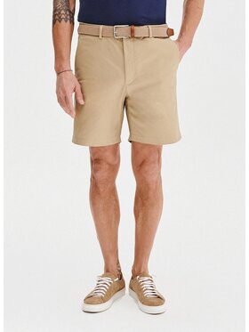 Pako Lorente Pako Lorente Szorty materiałowe P25SF-WS-006 Beżowy Regular Fit