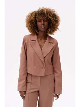 blue shadow blue shadow Marynarka Demi Brązowy Regular Fit