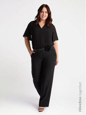 Fiorella Rubino Fiorella Rubino Bluzka 2757T002249N033 Czarny A-Line Fit