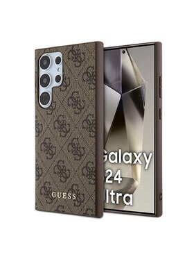 Guess Guess Etui na telefon S24 Ultra Brązowy