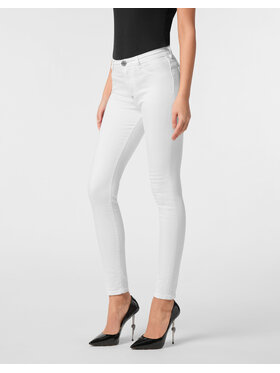 PHILIPP PLEIN PHILIPP PLEIN Jeggins 24297 Bílá Jegging Fit
