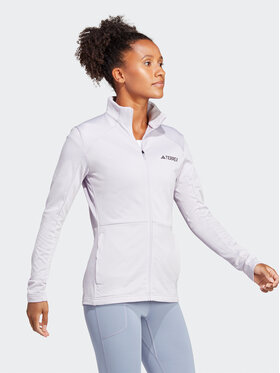 adidas adidas Jaka Polar Terrex Multi Full-Zip Fleece Jacket HN5461 Violets Slim Fit