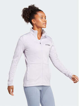 adidas adidas Polar Terrex Multi Full-Zip Fleece Jacket HN5461 Fioletowy Slim Fit