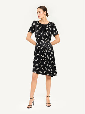 KMX KMX Sukienka koktajlowa 924350007 Czarny Fitted Fit