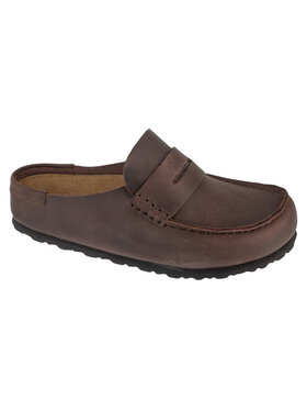 Birkenstock Birkenstock Klapki Naples Wrapped LEOI Brązowy