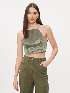 Calvin Klein Jeans Calvin Klein Jeans Top J20J222903 Verde Slim Fit