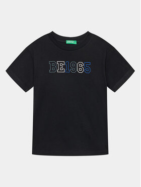 United Colors Of Benetton United Colors Of Benetton T-shirt 3I1XC10D6 Crna Regular Fit