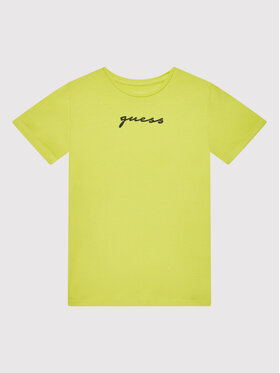 Guess Guess T-Shirt J2RI02 K6YW1 Zielony Regular Fit
