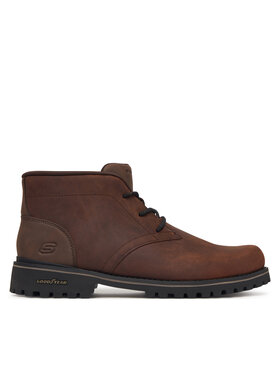 Skechers Skechers Μποτίνια Quintero - Damien 205903/DKBR Καφέ