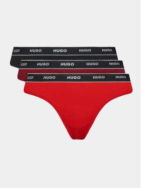 HUGO Hugo Komplet 3 par stringów 50480150 Kolorowy