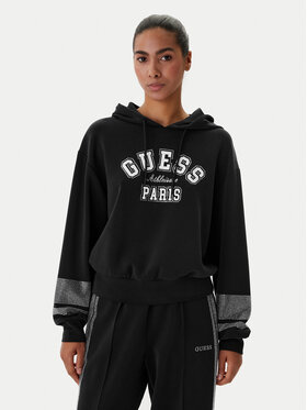 Guess Guess Μπλούζα V6RQ02 KCAY2 Μαύρο Regular Fit