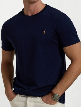 Polo Ralph Lauren Polo Ralph Lauren Marškinėliai 710740727 Tamsiai mėlyna Slim Fit