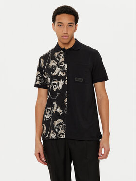 Versace Jeans Couture Versace Jeans Couture Тениска с яка и копчета 78GAG625 Черен Regular Fit