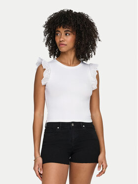 ONLY ONLY Τοπ Mathilda 15308890 Λευκό Regular Fit
