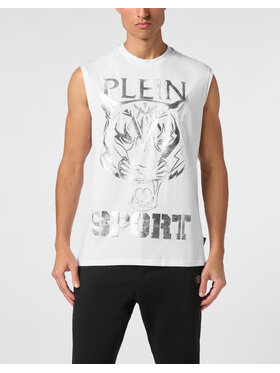 Plein Sport Plein Sport Tank top 10159 Biały Regular Fit