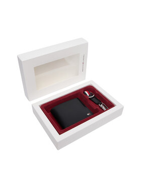 Tommy Hilfiger Tommy Hilfiger Sada peňaženka a kľúčenka Mini Cc Wallet & Key Fob AM0AM14805 Čierna