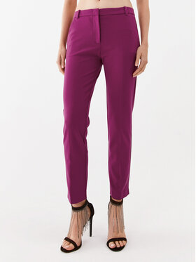 Pinko Pinko Medžiaginės kelnės Bello 100155 A15M Rožinė Regular Fit