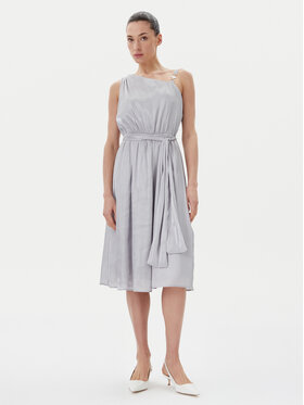 Fracomina Fracomina Coctailkleid FQ25SD2009W797T4 Silberfarben Regular Fit
