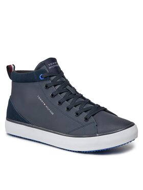 Tommy Hilfiger Tommy Hilfiger Αθλητικά Th Hi Vulc Cleat Lth Mix FM0FM04883 Σκούρο μπλε