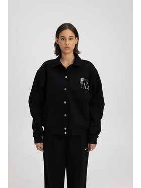 Misaga Misaga Kurtka bomber ATHL BOMBER Czarny Regular Fit