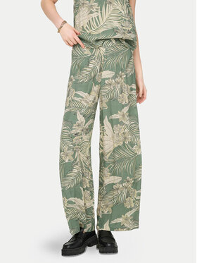 ONLY ONLY Bavlnené nohavice Palina 15324503 Zelená Loose Fit