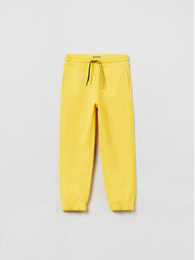 OVS OVS Spodnie dresowe 1705913 Żółty Regular Fit