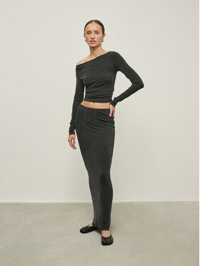 La Mania La Mania Sukňa AROUND Sivá Classic Fit