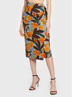 Weekend Max Mara Weekend Max Mara Midi krilo Fiore 23510103 Pisana Regular Fit