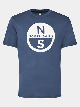 North Sails North Sails T-Shirt Basic 692972 Dunkelblau Regular Fit