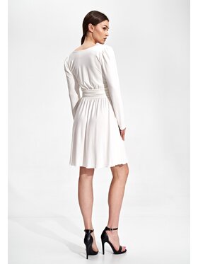 FIGL FIGL Šaty M861 Bílá Regular Fit